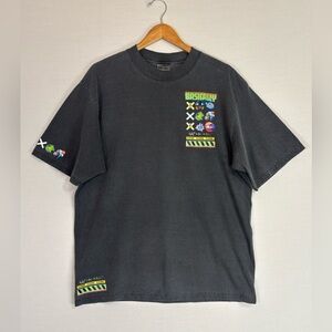 Shaka Wear Basically Graphic Tee Heavyweight Streetwear Shirt Gray L